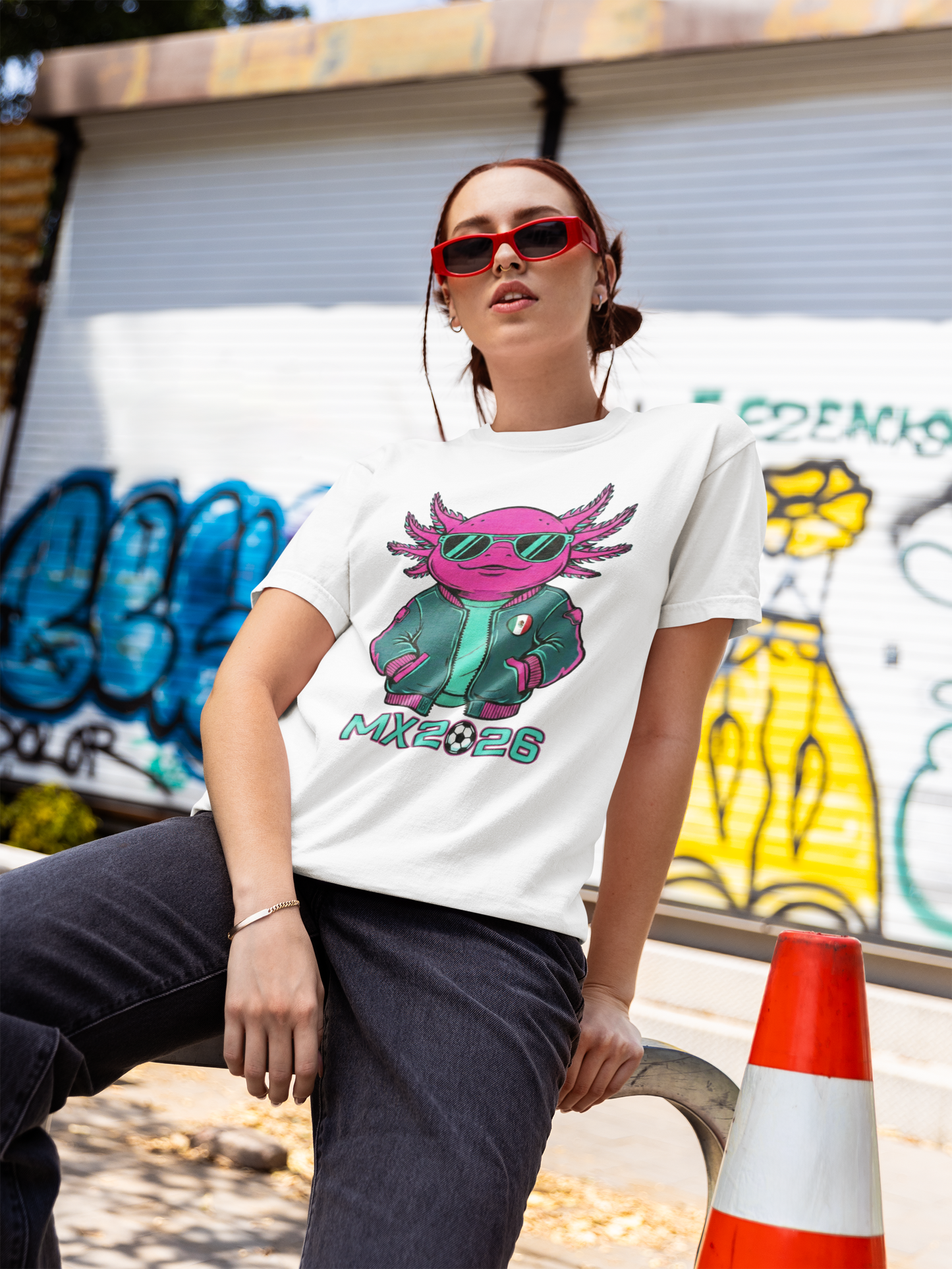 KROMA Playera Negra y Blanca — Ajolote Cyber | Cyber-México Streetwear