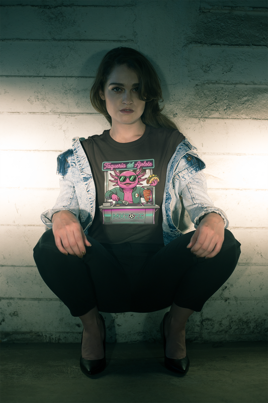 KROMA Playera Negra — Taquería del Ajolote | Cyber-México Streetwear